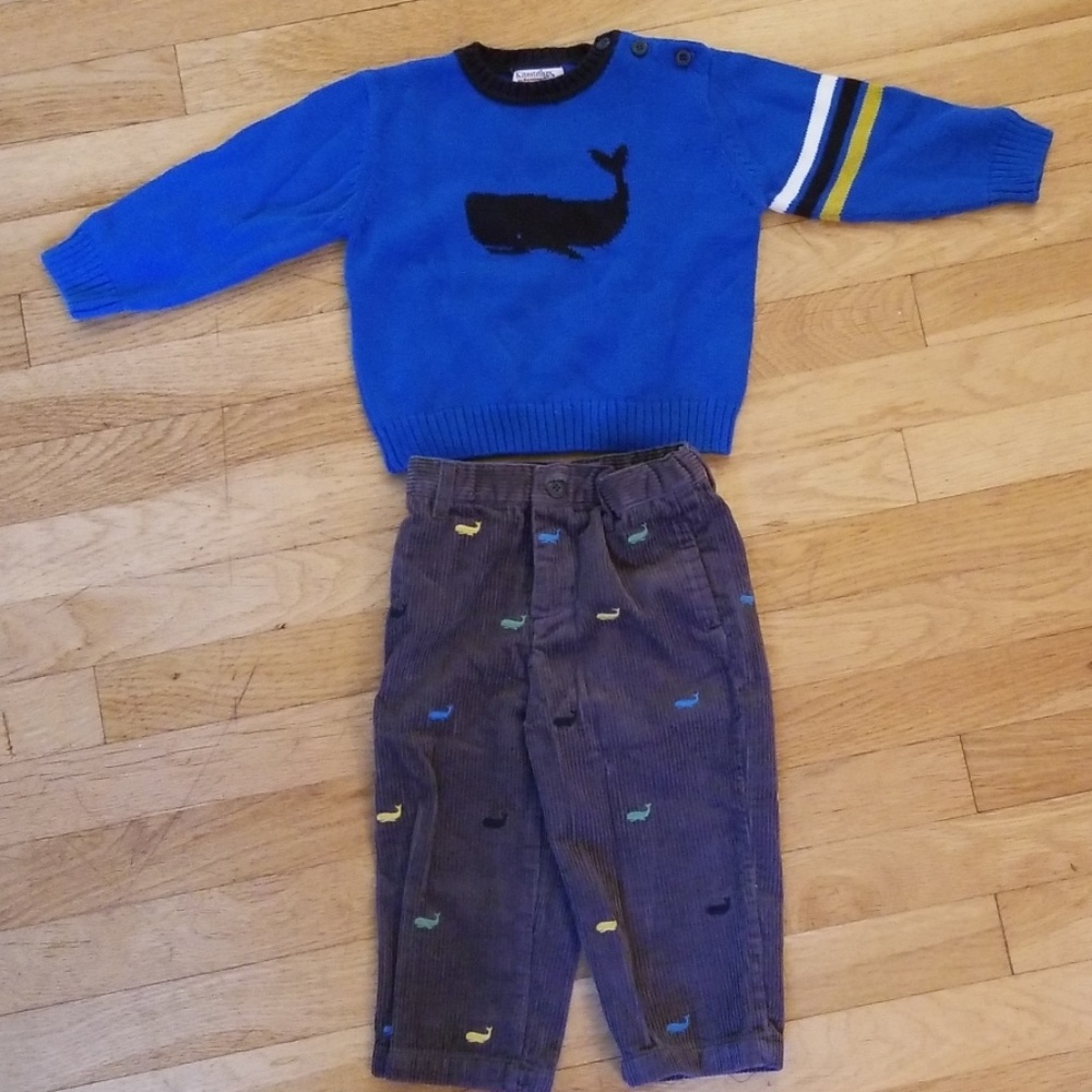 Hartstrings Sweater & Corduroy pant set